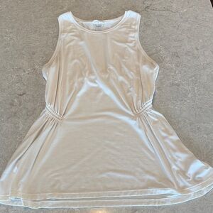 Athleta Cream Scoop Neck Tee